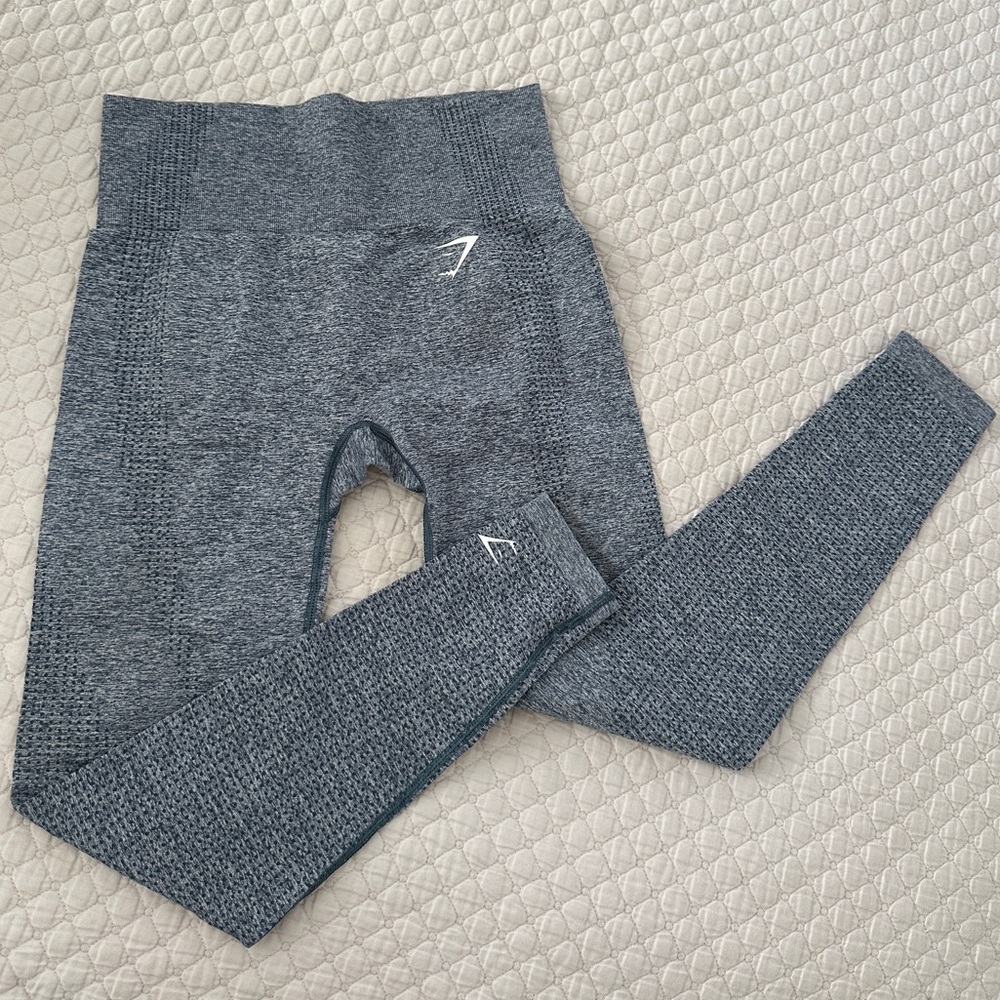 Gym shark VITAL SEAMLESS 2.0 LEGGINGS, Teal Marl, size Small